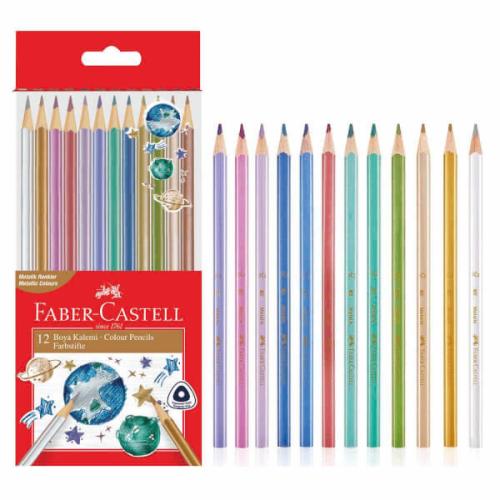 FABER CASTELL METALİK BOYA KALEMİ 12'Lİ