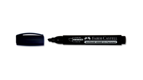 Faber-Castell Permanent Markör 54 Kesik Uç Kırmızı