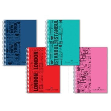 Faber-Castell PP Kpk Urban Defter 80 YP,Kareli YEN Adel Faber castell 