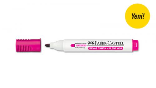 Faber-Castell W20 Beyaz Tahta Kalemi, Pembe