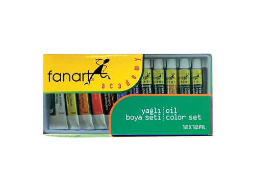 Fanart Academy Yağlı Boya Seti 12x12ml