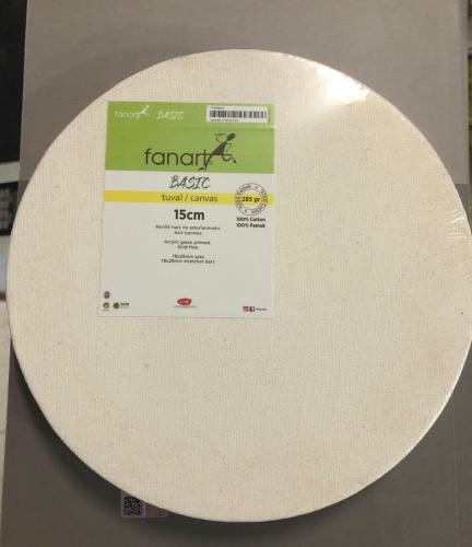 FANART BASİC YUVARLAK TUVAL 285 GR 15 CM