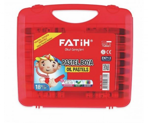 Fatih Pastel Boya 18 Renk King Size(ÇANTALI)
