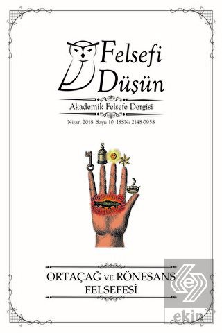 Felsefi Düşün Akademik Felsefe Dergisi Sayı : 10 N