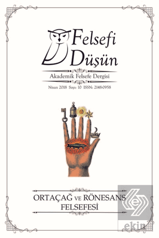 Felsefi Düşün Akademik Felsefe Dergisi Sayı : 10 N