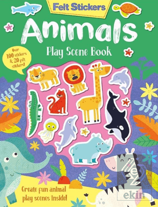Felt Stickers - Animals Play Scene Book