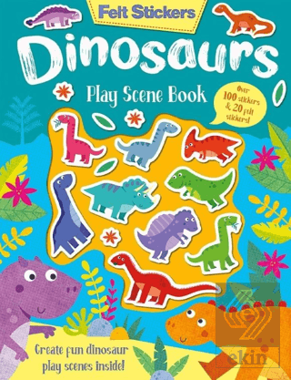 Felt Stickers - Dinosaurs Play Scene Book
