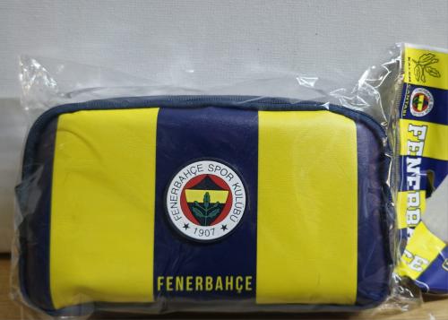 FENERBAHÇE EFSANE ÇUBUKLU SUNI DERİ LACİVERT KALEM ÇANTASI