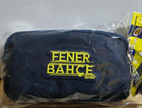 FENERBAHÇE SARI RUBER DETAYLI LACİVERT KALEM ÇANTASI