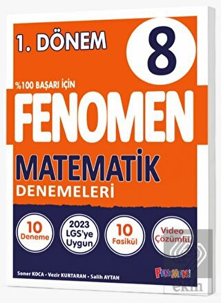 Fenomen Okul Yayınları 8. Sınıf Matematik 1. Dönem 10 Deneme
