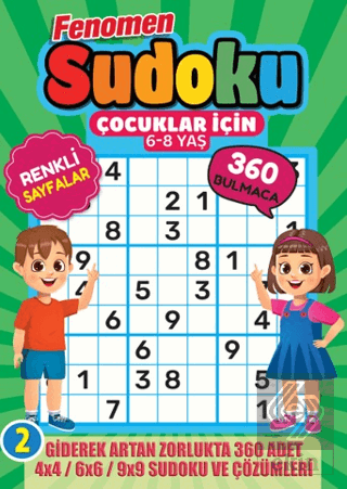 Fenomen Çocuklar İçin Sudoku 6-8 Yaş - 2 Bertan Kodamanoğlu Maxi Yayın
