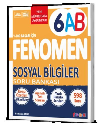 6. Sınıf Sosyal Bilgiler Soru Bankası Fenomen Okul