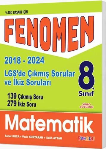 Fenomen Okul Yayınları 8. Sınıf LGS Matematik Çıkmış Sorular ve İkiz Soruları