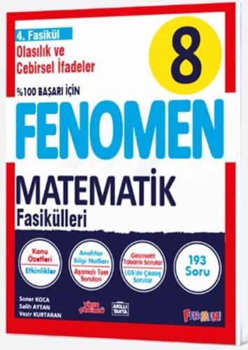 Fenomen 8 Matematik 4. Fasikül (Olasılık ve Cebirs