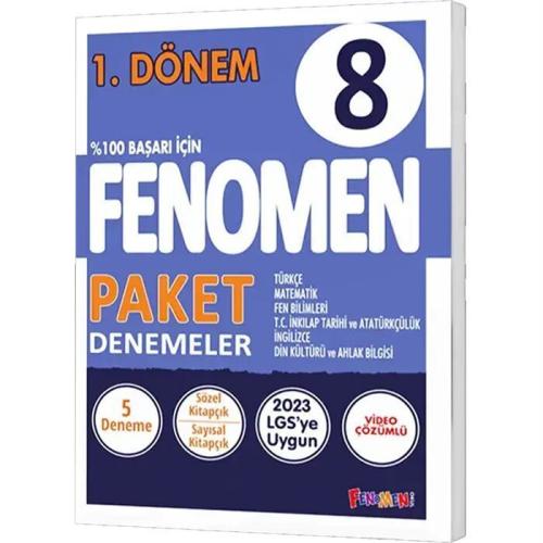 8. Sınıf 1. Dönem Fenomen Paket Denemeler