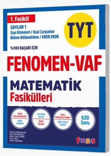 Fenomen Okul Yayınları TYT VAF Matematik Sayılar 1 Fasikülleri