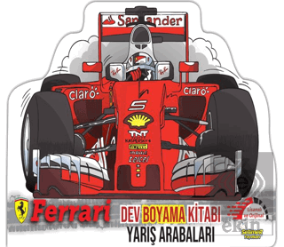 Ferrari Dev Boyama Yarış Arabaları