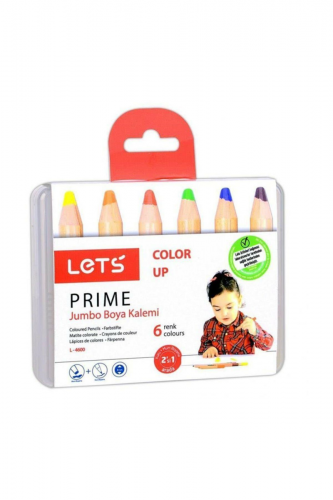 Fıma Lets PRIME 6 Renk Jumbo Boya Kalemi