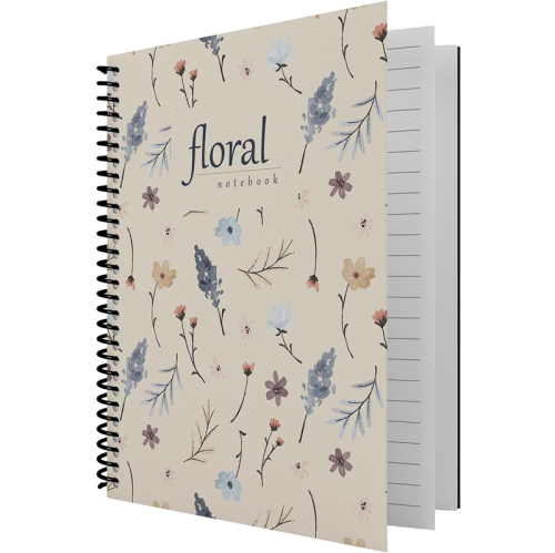Floral Serisi Defter 16*22 80 Yp. Düz