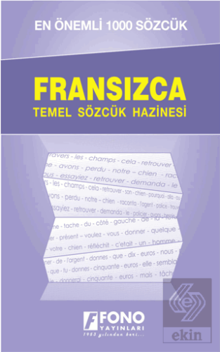 Fransızca Temel Sözcük Hazinesi - En Önemli 1000 S