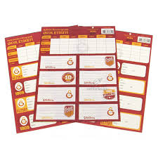 GALATASARAY OKUL ETİKETİ DERS PROGRAMLI 3 YP