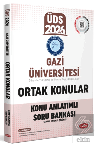 Gazi Üniversitesi ÜDS Ortak Konular Konu Anlatımlı Soru Bankası Kolekt