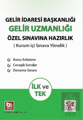 Gelir İdaresi Başkanlığı Gelir Uzmanlığı Özel Sına
