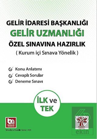 Gelir İdaresi Başkanlığı Gelir Uzmanlığı Özel Sına