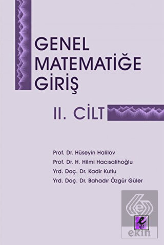 Genel Matematiğe Giriş 2. Cilt