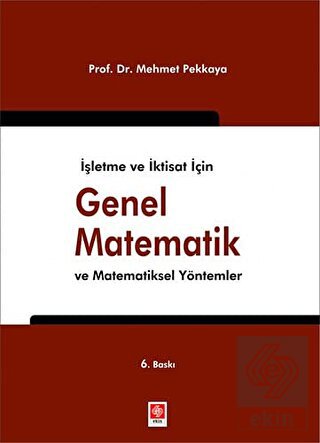 Genel Matematik Mehmet Pekkaya