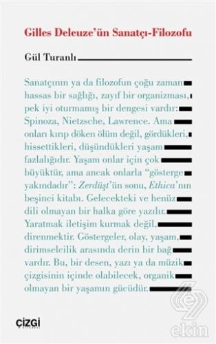 Gilles Deleuze\'ün Sanatçı-Filozofu