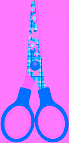 GIPTA ÇOCUK MAKASI KÜT UÇ PLST.DES GÖV.4 RENK