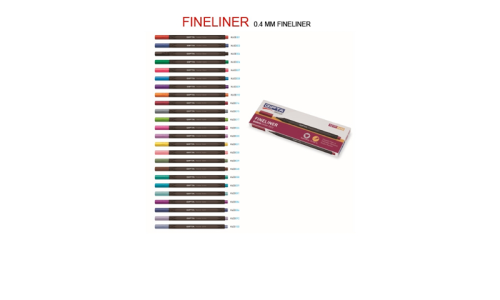 GIPTA FINELINER KALEM 0,4mm-Karton-Kutu-Üçgen-Lila