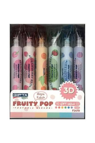 GIPTA FRUITY POP KOKULU FOSFORLU MARKÖR 6 LI SET Satın Al - ekinkitap.