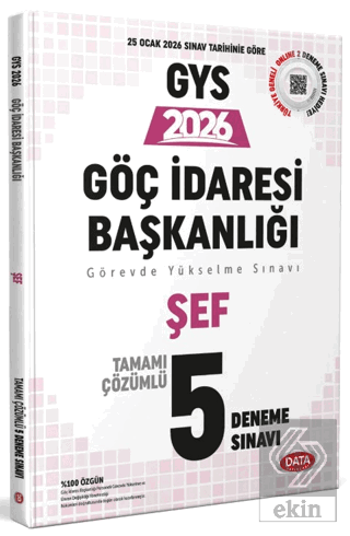 Göç İdaresi Başkanlığı Şef GYS Tamamı Çözümlü 5 Deneme Sınavı
