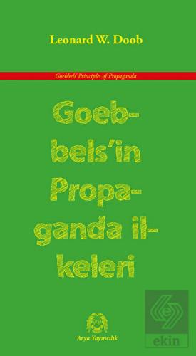 Goebbels'in Propaganda İlkeleri