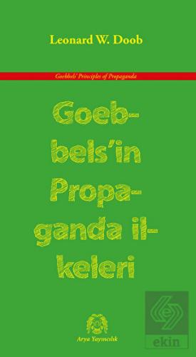 Goebbels'in Propaganda İlkeleri