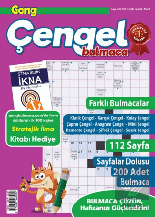 Gong Çengel Bulmaca Ocak - Şubat - Mart 2021 (5'li