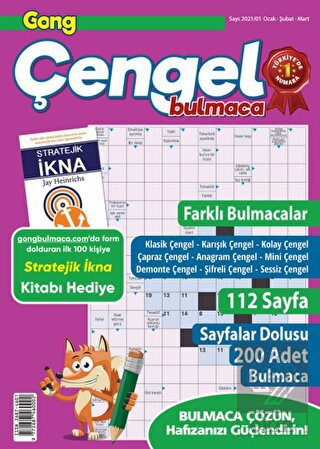Gong Çengel Bulmaca Ocak - Şubat - Mart 2021 (5'li