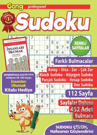 Gong Profesyonel Sudoku 12 Bertan Kodamanoğlu Maxi Yayıncılık Satın Al