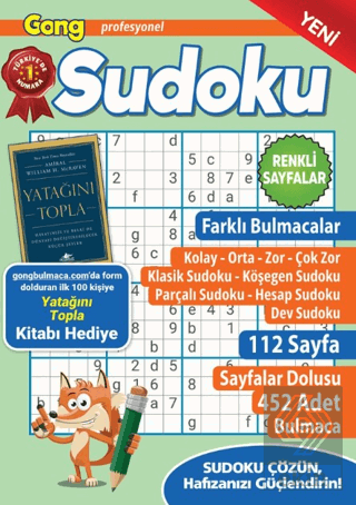 Gong Profesyonel Sudoku 19 Bertan Kodamanoğlu Maxi Yayıncılık Satın Al