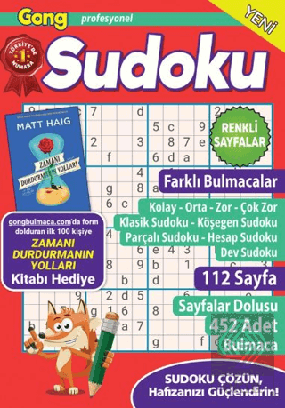 Gong Profesyonel Sudoku 20 Bertan Kodamanoğlu Maxi Yayıncılık Satın Al