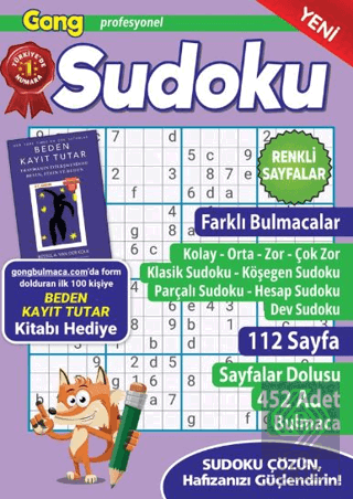 Gong Profesyonel Sudoku 21 Bertan Kodamanoğlu Maxi Yayıncılık Satın Al
