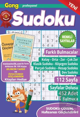 Gong Profesyonel Sudoku 23 Bertan Kodamanoğlu Maxi Yayıncılık Satın Al