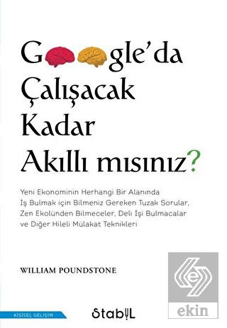 Google'da Çalışacak Kadar Akıllı Mısınız?