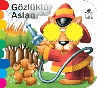 Gözlüklü Aslan - Delikli Kitaplar Serisi
