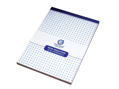 GÜLPAŞ SEVK İRSALİYESİ 2/50 ÜÇ NÜSHA14X20