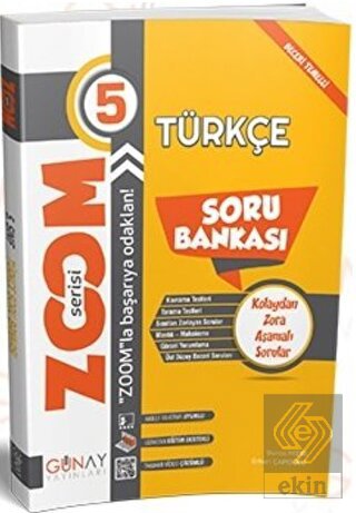 Günay 5.Sınıf Türkçe Soru Zoom Serisi Yeni