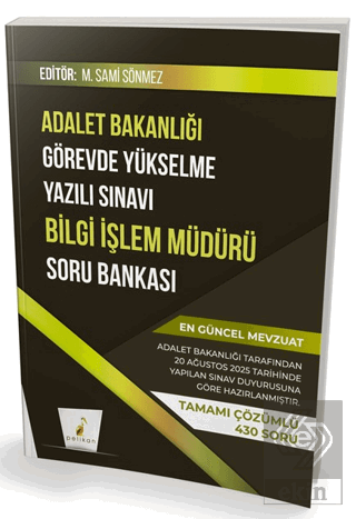 GYS Adalet Bakanlığı Görevde Yükselme Yazılı Sınavı Bilgi İşlem Müdürü