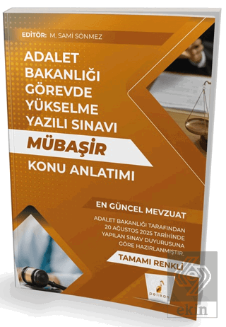 GYS Adalet Bakanlığı Görevde Yükselme Yazılı Sınavı Mübaşir Konu Anlat